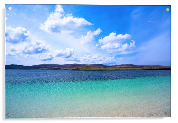Beautiful colors at the Isle of skye Acrylic by stuart bingham