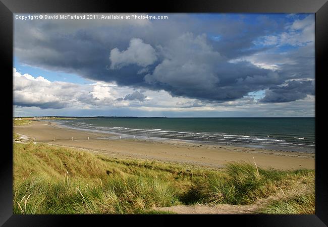 Tyrella and St John's Point Framed Print by David McFarland