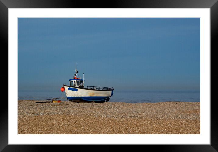 Fishing Boat Dungeness Framed Mounted Print by Clive Eariss