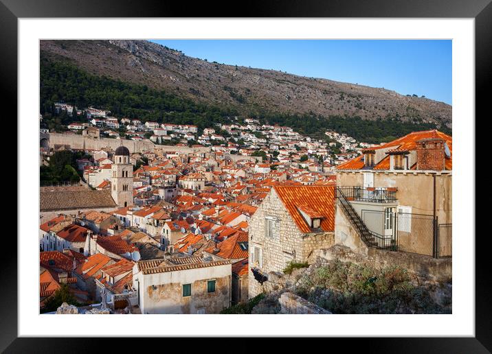 Houses of Dubrovnik Framed Mounted Print by Artur Bogacki