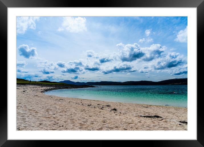 Coral beach Dunvegan Isle of skye Framed Mounted Print by stuart bingham