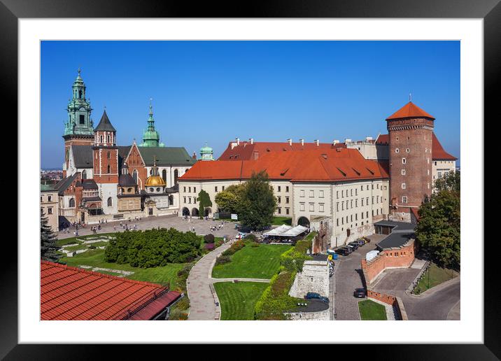 Wawel Cathedral and Castle in Krakow Framed Mounted Print by Artur Bogacki