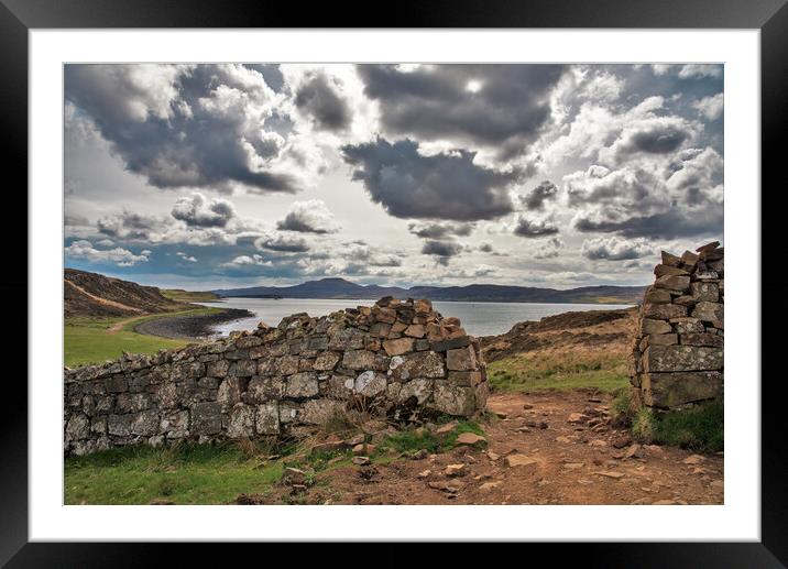 Outdoor stonerock Isle of Skye Framed Mounted Print by stuart bingham