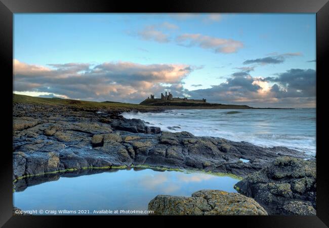 Dunstanburgh Castle from the South Framed Print by Craig Williams