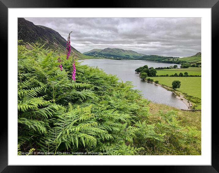 Crummock Water Framed Mounted Print by Philip Baines