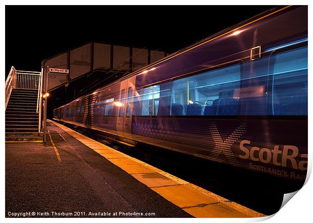 Night Train to Edinburgh Print by Keith Thorburn EFIAP/b