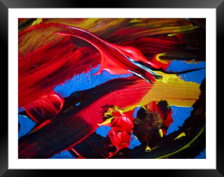 Abstract 2021 8 Framed Mounted Print by Stephanie Moore