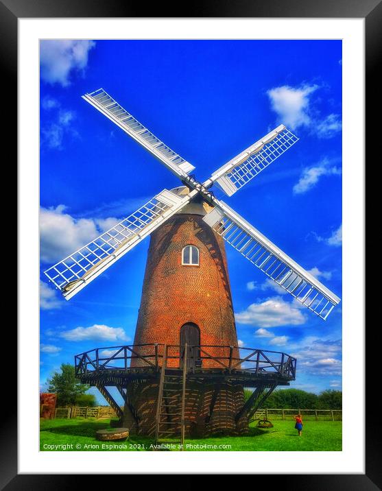  Wilton Wind Mill , England  Framed Mounted Print by Arion Espinola