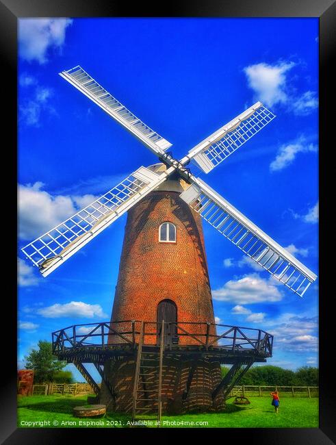  Wilton Wind Mill , England  Framed Print by Arion Espinola