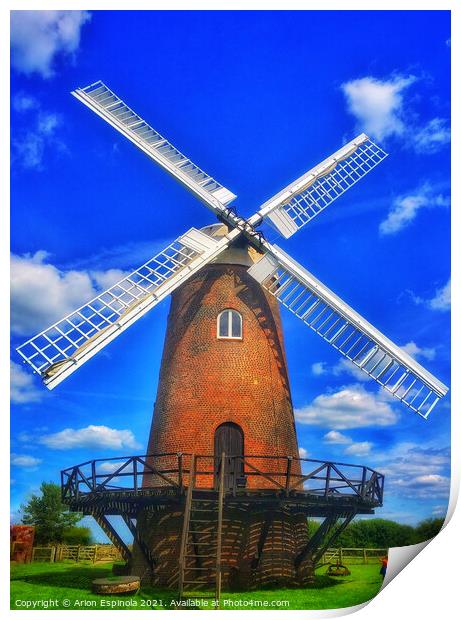  Wilton Wind Mill , England  Print by Arion Espinola