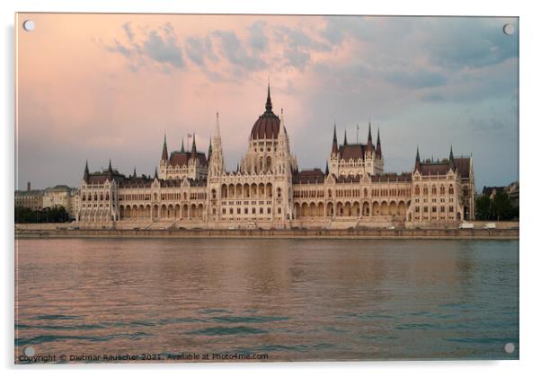 Hungarian Parliament Building in Budapest Acrylic by Dietmar Rauscher