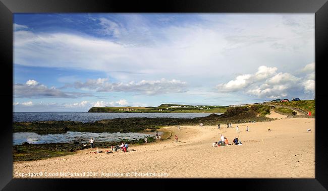 Portballintrae, Bushmills Framed Print by David McFarland