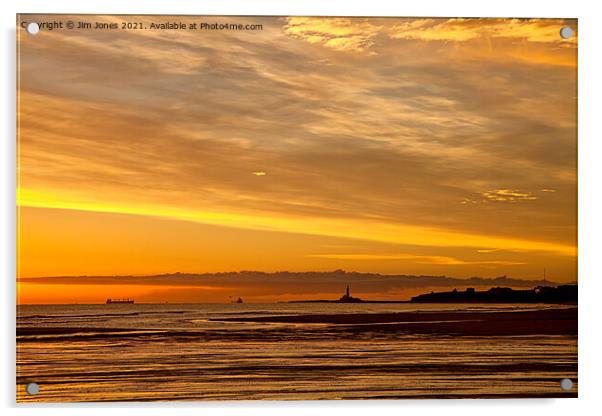 Another Northumbrian Sunrise (2) Acrylic by Jim Jones
