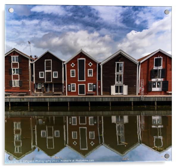 Hudiksvall Waterfront Acrylic by DiFigiano Photography