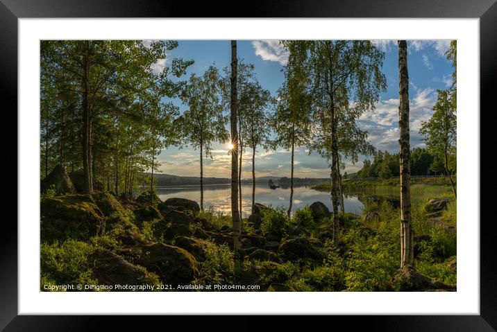 Angersjon Lake Framed Mounted Print by DiFigiano Photography