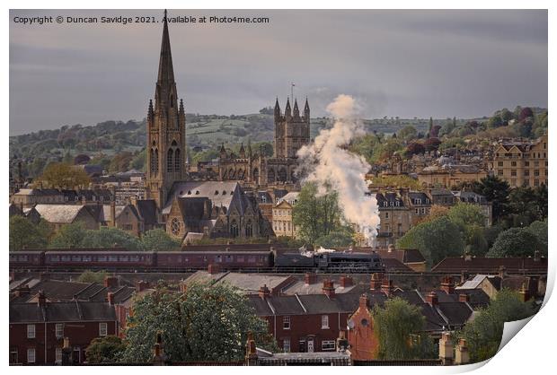 Moody Black 5 steam train makes dramatic exit from Print by Duncan Savidge