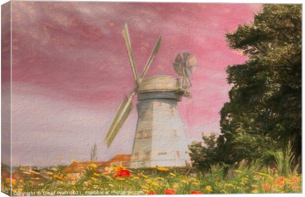 Windmill Dream Canvas Print by David Pyatt