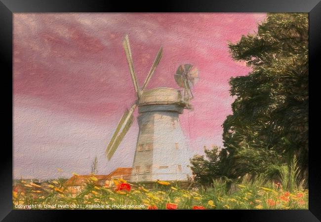 Windmill Dream Framed Print by David Pyatt