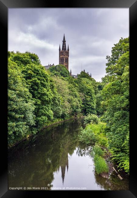  The River Kelvin, Glasgow Framed Print by Jim Monk