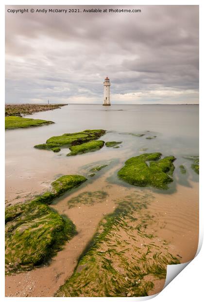 New Brighton Lighthouse Print by Andy McGarry