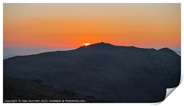 Sky sun Print by Alan Dunnett