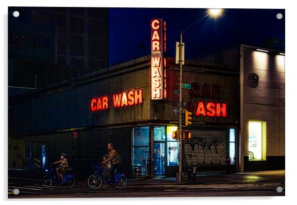 The 11th Avenue Car Wash Acrylic by Chris Lord