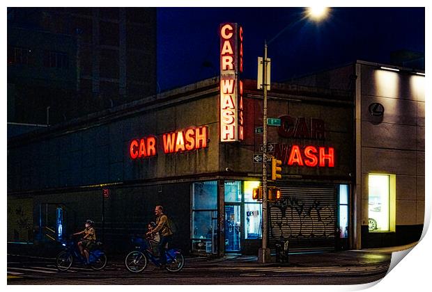 The 11th Avenue Car Wash Print by Chris Lord