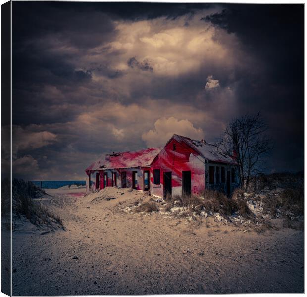 The Beach House Canvas Print by Chris Lord