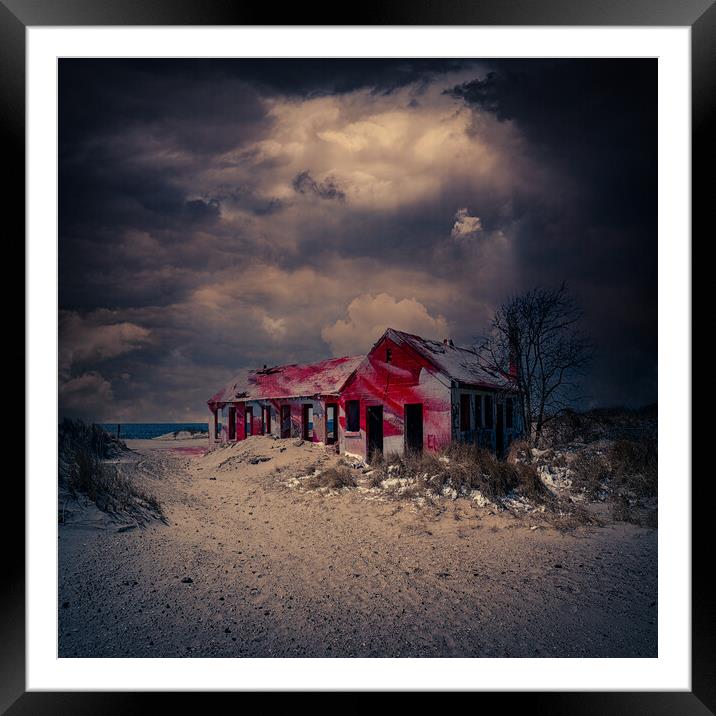 The Beach House Framed Mounted Print by Chris Lord