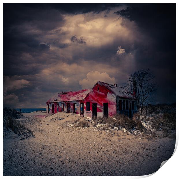 The Beach House Print by Chris Lord