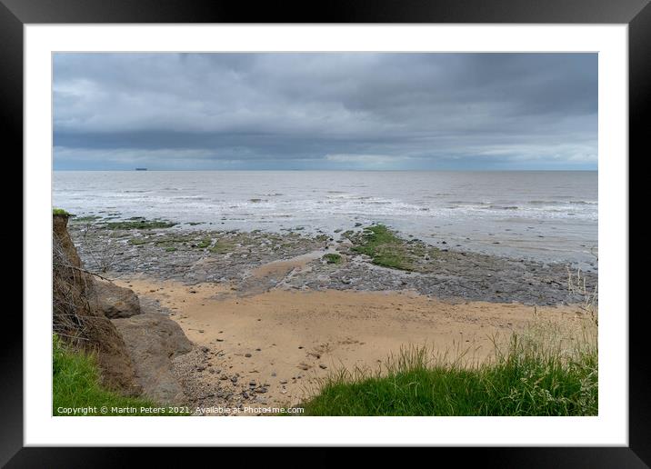 Walton Coast Framed Mounted Print by Martin Yiannoullou