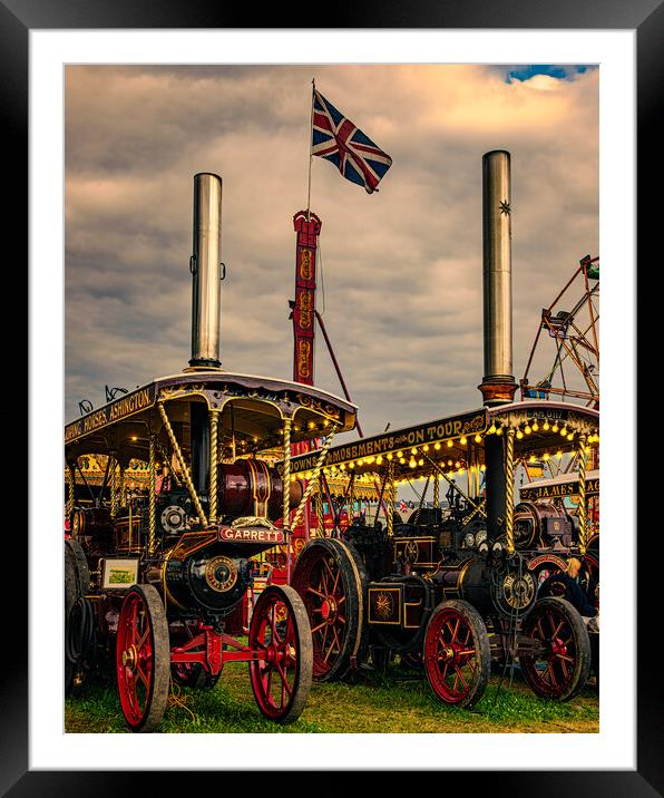 Classic British Steam Tractors Framed Mounted Print by Chris Lord