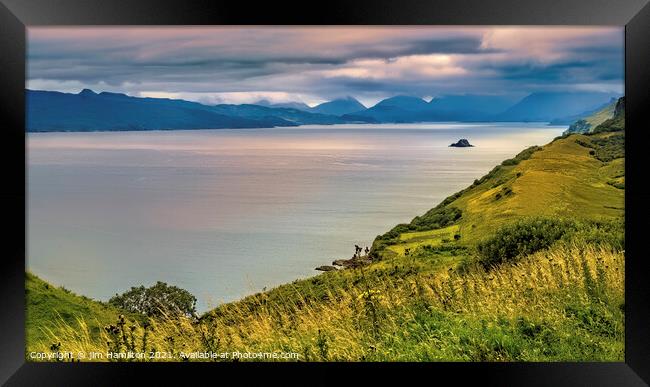 Sound of Raasay, Isle of Skye Scotland. Framed Print by jim Hamilton