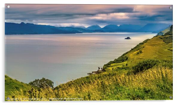 Sound of Raasay, Isle of Skye Scotland. Acrylic by jim Hamilton