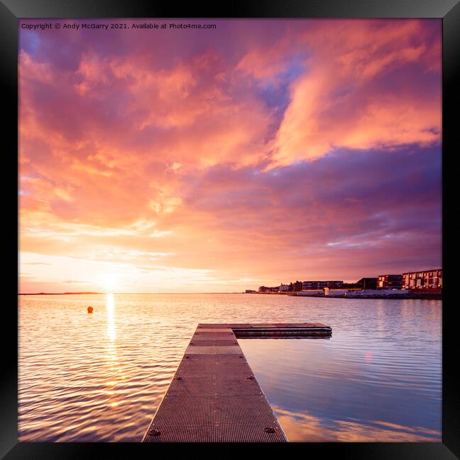 West Kirby Sunset Framed Print by Andy McGarry