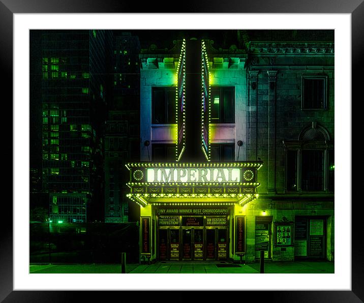 The Imperial Theater Framed Mounted Print by Chris Lord