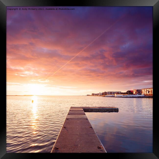 West Kirby Sunset Framed Print by Andy McGarry