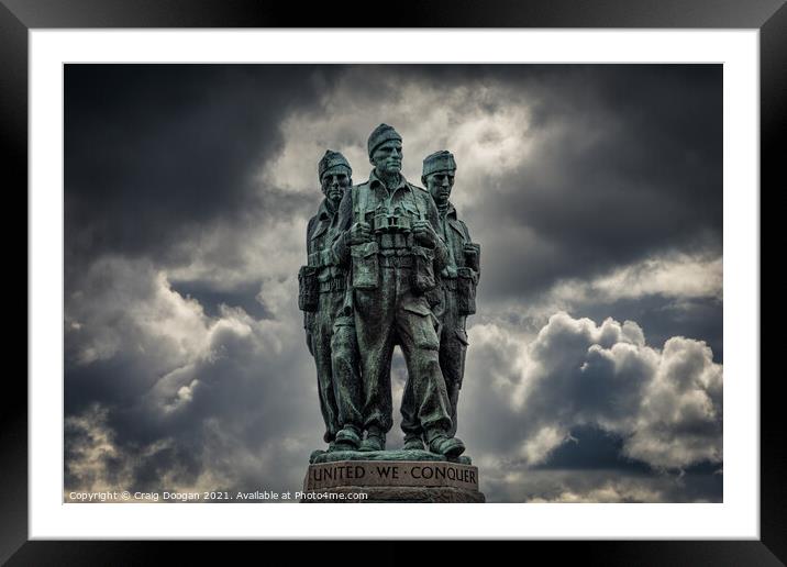 United We Conquer - Commando Memorial - Spean Bridge Framed Mounted Print by Craig Doogan