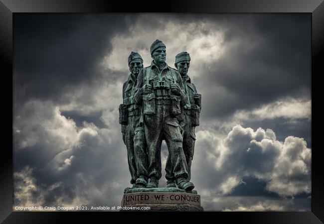 United We Conquer - Commando Memorial - Spean Bridge Framed Print by Craig Doogan
