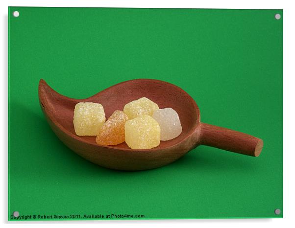Wooden Sweetie bowl Acrylic by Robert Gipson