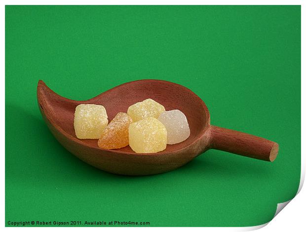 Wooden Sweetie bowl Print by Robert Gipson