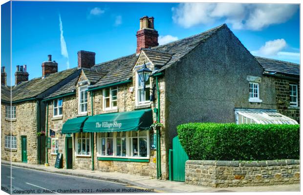 Wentworth Village Shop Canvas Print by Alison Chambers