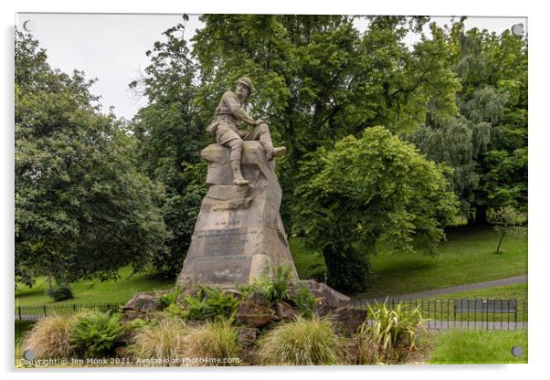 Highland Light Infantry War Memorial, Kelvingrove  Acrylic by Jim Monk