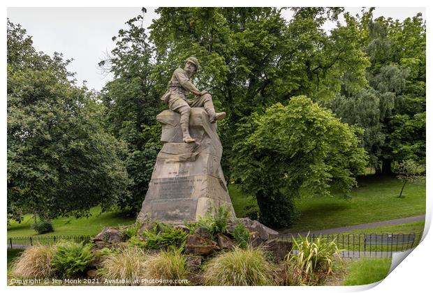 Highland Light Infantry War Memorial, Kelvingrove  Print by Jim Monk