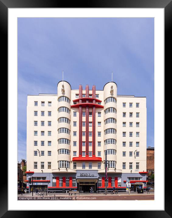 Beresford Building, Glasgow Framed Mounted Print by Jim Monk