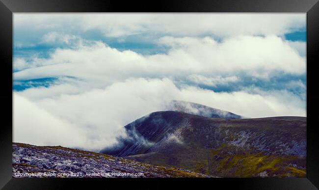 Up in the clouds Framed Print by Ralph Greig