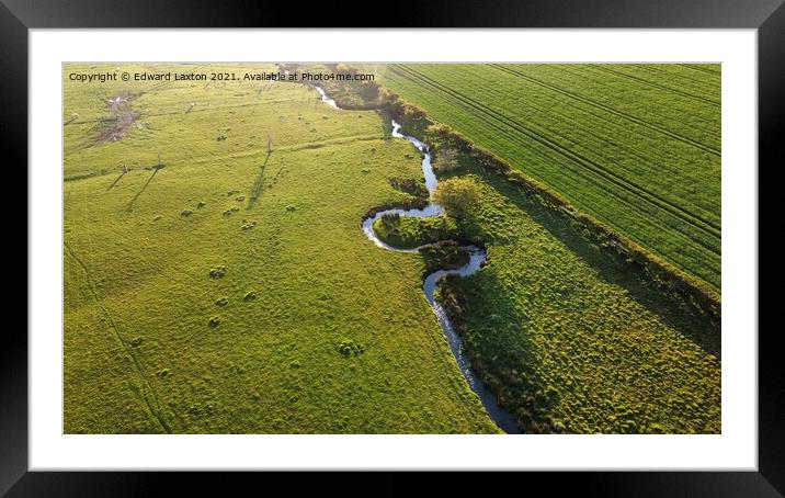 Dyance Beck in a Lush Meadow Framed Mounted Print by Edward Laxton