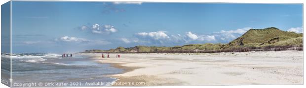 Beach on Juist Canvas Print by Dirk Rüter