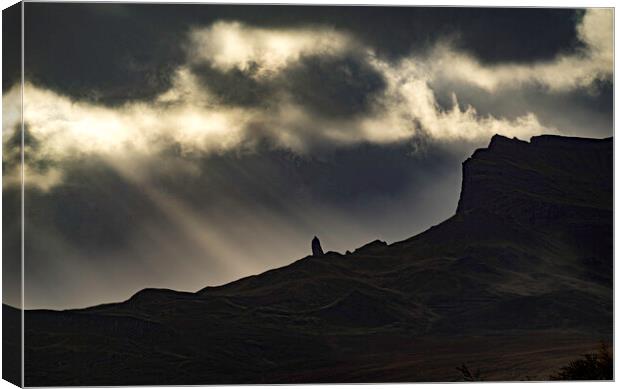 The Old Man of Storr Canvas Print by Andrew Sharpe