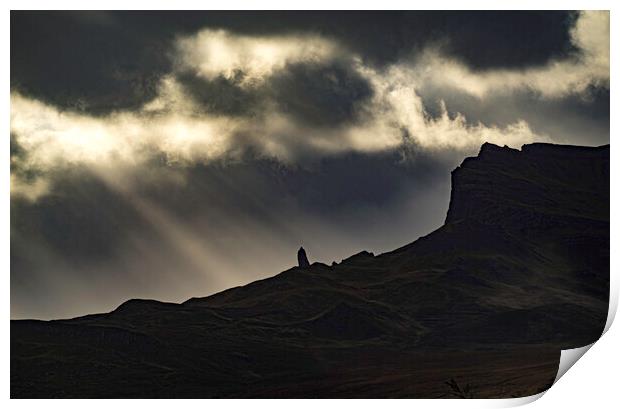 The Old Man of Storr Print by Andrew Sharpe